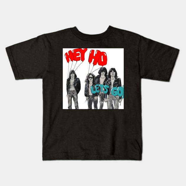 Four punk rockers Kids T-Shirt by rob-cure